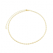 COLAR CHOKER BAGUETE LISA - BANHADO A OURO