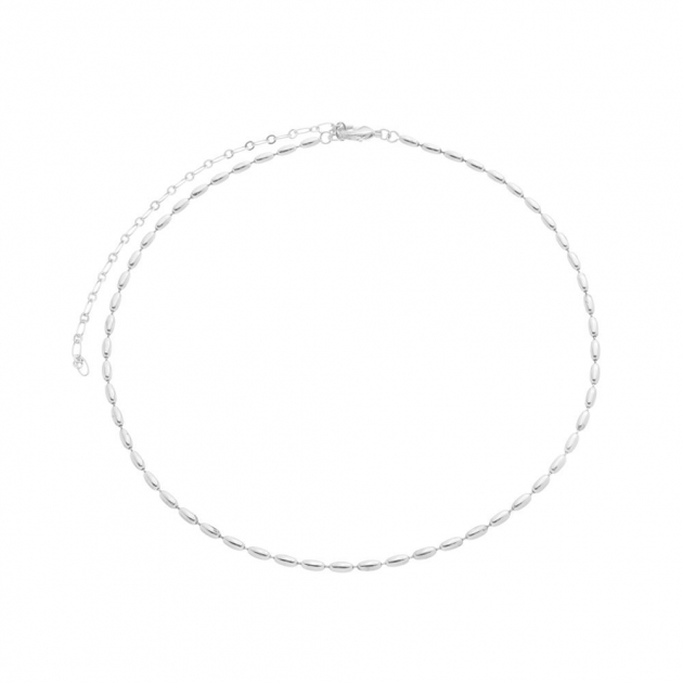 COLAR CHOKER BAGUETE LISA - BANHADO A RODIO