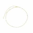 COLAR CHOKER COM CHAPINHAS LISAS - BANHADO A OURO