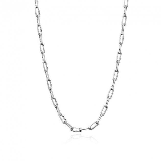 COLAR CHOKER ELOS COMPRIDOS 30CM - RÓDIO BRANCO