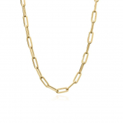 COLAR CHOKER ELOS COMPRIDOS 35CM - OURO