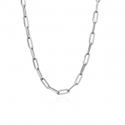 COLAR CHOKER ELOS COMPRIDOS 35CM - RÓDIO BRANCO