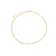 COLAR CHOKER ELOS FINOS - BANHADO A OURO