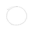 COLAR CHOKER ELOS FINOS - BANHADO A RODIO BRANCO