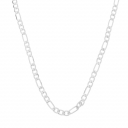 COLAR CHOKER MALHA 3X1 - BANHADO A RODIO BRANCO