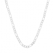 COLAR CHOKER MALHA 3X1 - BANHADO A RODIO BRANCO