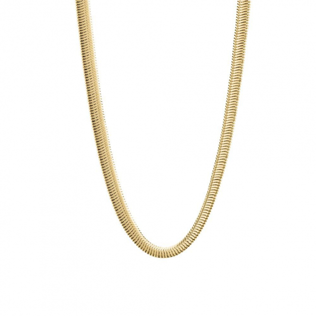 COLAR CHOKER MALHA GROSSA 30CM - OURO