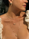 COLAR CHOKER PÉROLA TRADICIONAL - BANHADO A RODIO BRANCO