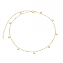 COLAR CHOKER PONTOS DE LUZ ELISA BANHADO A OURO