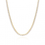 COLAR CHOKER RIVIERA CRISTAL - OURO