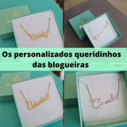 COLAR DE NOME PERSONALIZADO - OURO