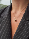 COLAR GOTA LISA PEQUENA  - BANHADO A OURO