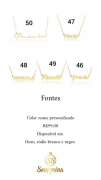 COLAR NOME COMPOSTO PERSONALIZADO - OURO