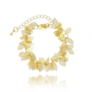 PULSEIRA COM MUITAS FOLHAS - OURO