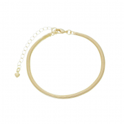 PULSEIRA DE FITA LUANA - BANHADO A OURO